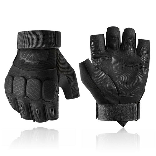Tactical Knuckle Protection Gloves Military Training Hunting Airsoft Fingerless - Bild 13 von 15