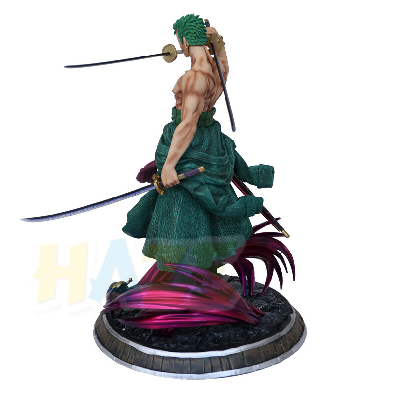 One Piece Figures – 39cm Roronoa Zoro Santoryu Action Figure Decor