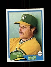 1981 WAYNE GROSS O-PEE-CHEE #86 A'S GRAY BACK *6644