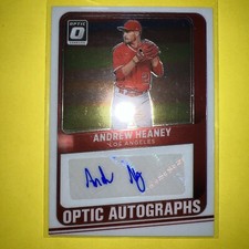 2021 PANINI DONRUSS OPTIC BASEBALL ANDREW HEANEY AUTO PRIZM OPTIC AUTOGRAPHS