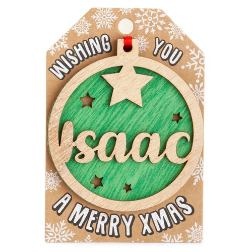 Personalised Wooden Name Hanging Christmas Tree Bauble Decoration Xmas Gift - Picture 109 of 201