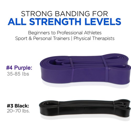 Pull Up Resistance Bands for Physical Therapy Yoga Pilates Rehab Home Workout - Picture 22 of 26