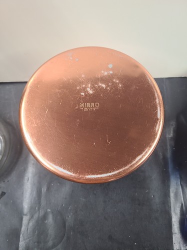 Mirro Vintage Coffee Sugar Copper Color Aluminum Cannisters White Lid set of two - Picture 8 of 23