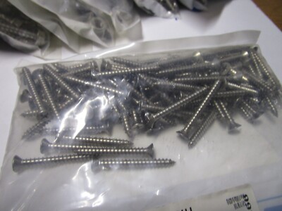 #8-15 x 1-1/2'' Phillips Flat Head 18-8 Type A Point Stainless Steel QTY 100