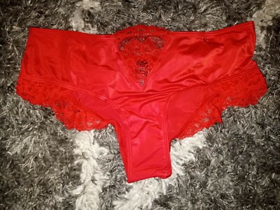 Culotte Victoria's Secret Cheeky - Taille Small - Rouge Vif - Neuf Avec étiquettes