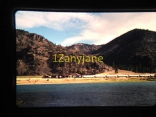 5U08 TRAIN SLIDE Railroad 35MM Photo MRL 4308 WITH GAS LOCAL PARADISE MT 10-6-09