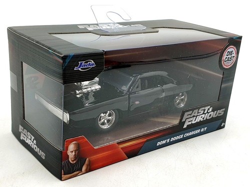 Jada 1/32 Scale Diecast 97042 Fast And Furious Dom's Dodge Charger R/T Black - Picture 5 of 5