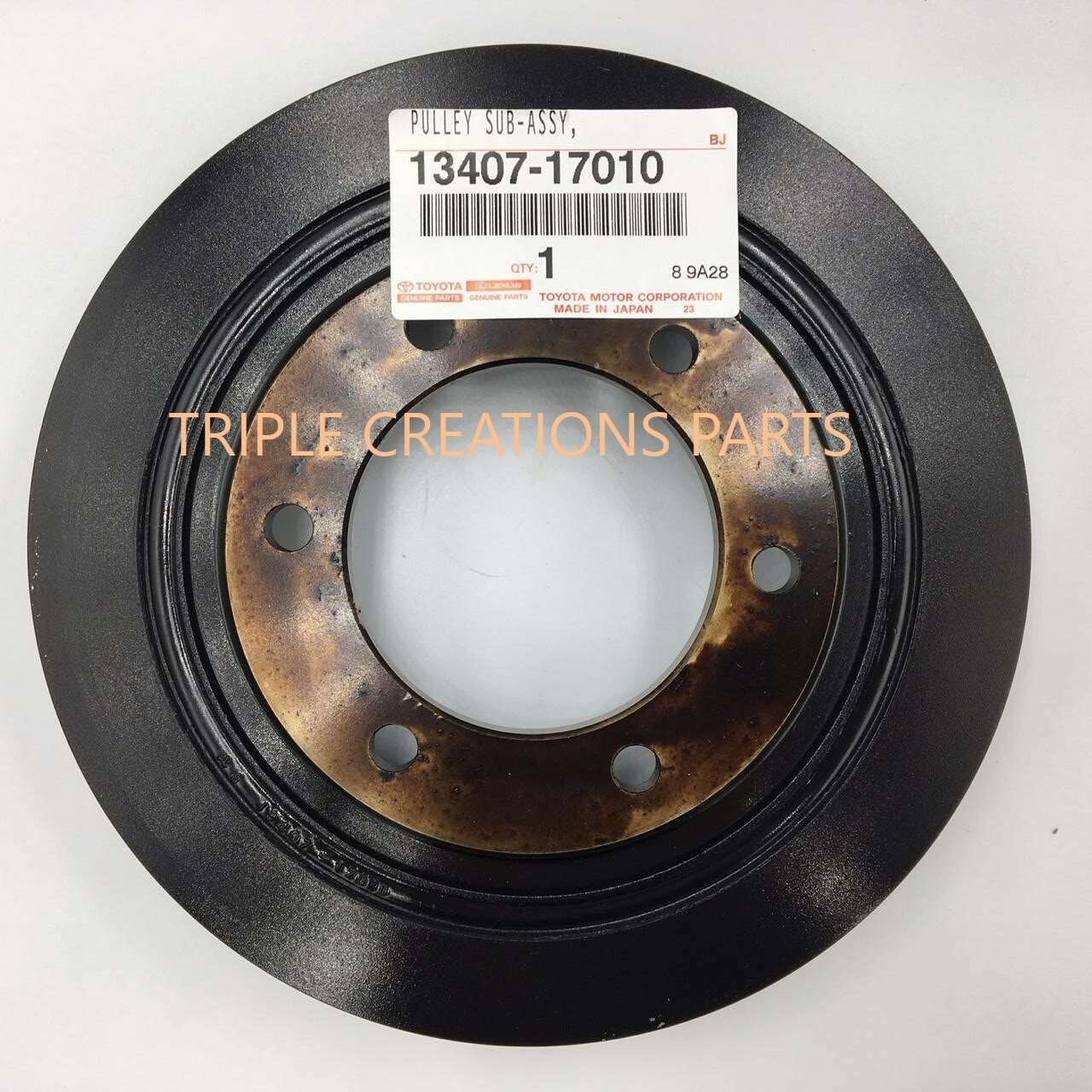 13407-17010 OEM GENUINE TOYOTA PULLEY CRANKSHAFT ,NO.2 1340717010 