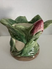 Fitz and Floyd Rose Candle Holder Hand Painted 1987 Vintage Spring Easter Japan