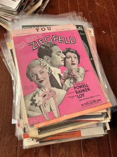 Music Sheet HUGE Lot Of 250+ From Early 1900’s- 1950’s Garland Jolson Gable