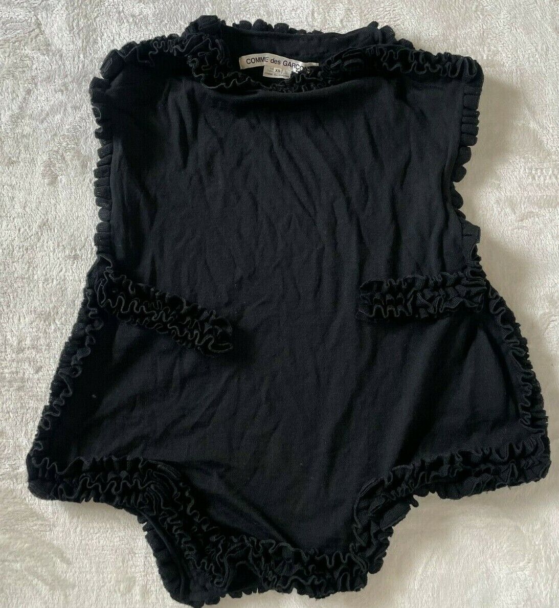Comme Des Garcons Black 2D two dimensions Frilled Knit Tops Comme Des Garcons Black 2D two dimensions Frilled Knit Tops