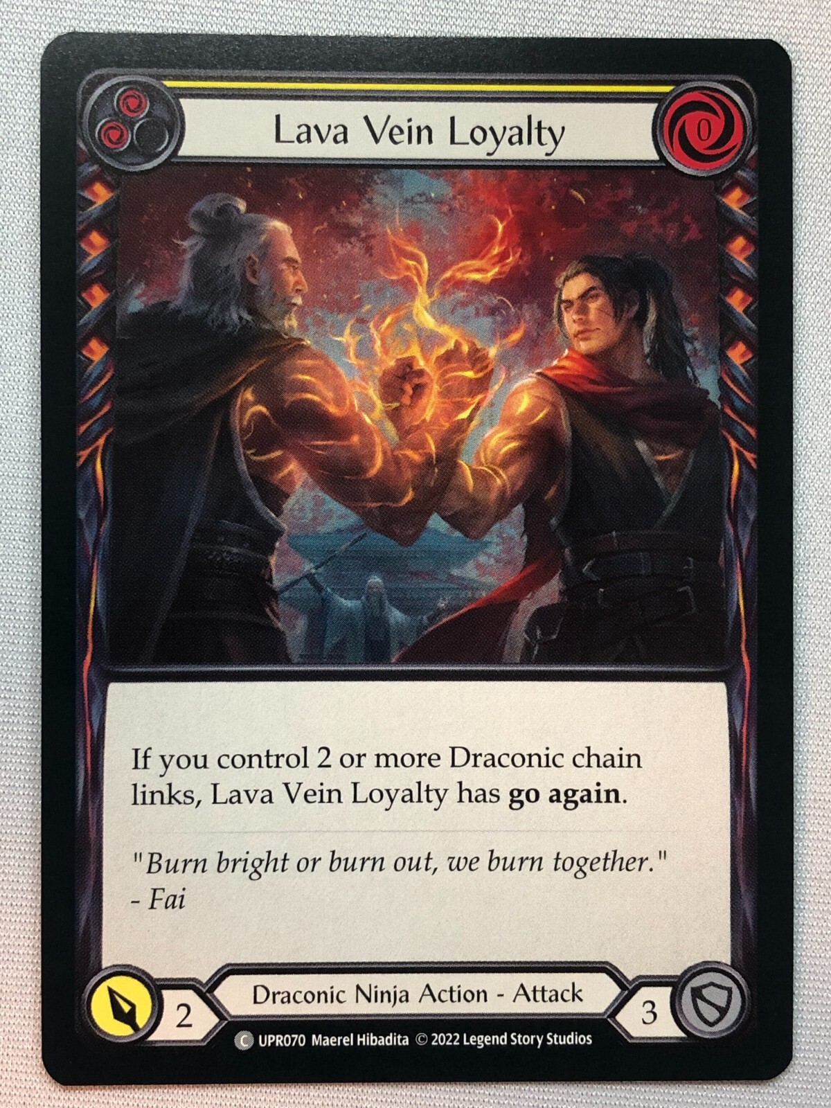 Flesh And Blood Uprising Lava Vein Loyalty (Yellow) NM/M