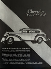 1935 Chevrolet Master De Luxe Town Sedan Blue Flame Turret Top Vintage Print Ad 1935 Chevrolet Master De Luxe Town Sedan Blue Flame Turret Top Vintage Print Ad
