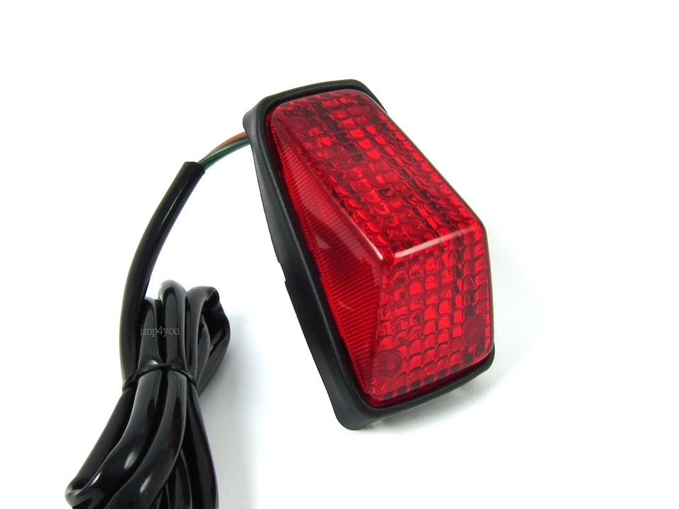Taillight for Honda 86-02 XR200R 83-84 XR500R  Universal Small XR Style 12 Volt - Image 2 of 4