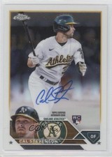 2023 Topps Chrome Rookie Auto Cal Stevenson #RA-CST Auto 3t1