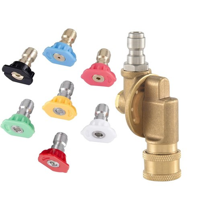 #ad #ad 4500PSI Pivoting Coupler 1 4In Quick Connection for Pressure Washer Attachmen... $22.81