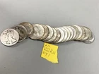 90% PURE SILVER U.S. LOT OF 20 HALF DOLLARS DATING BACK TO 1918 LOT #Y1