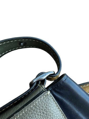COACH Saddle SD-20115 GloveTanned Leather Crossbody Bag Green Read - Afbeelding 13 van 22