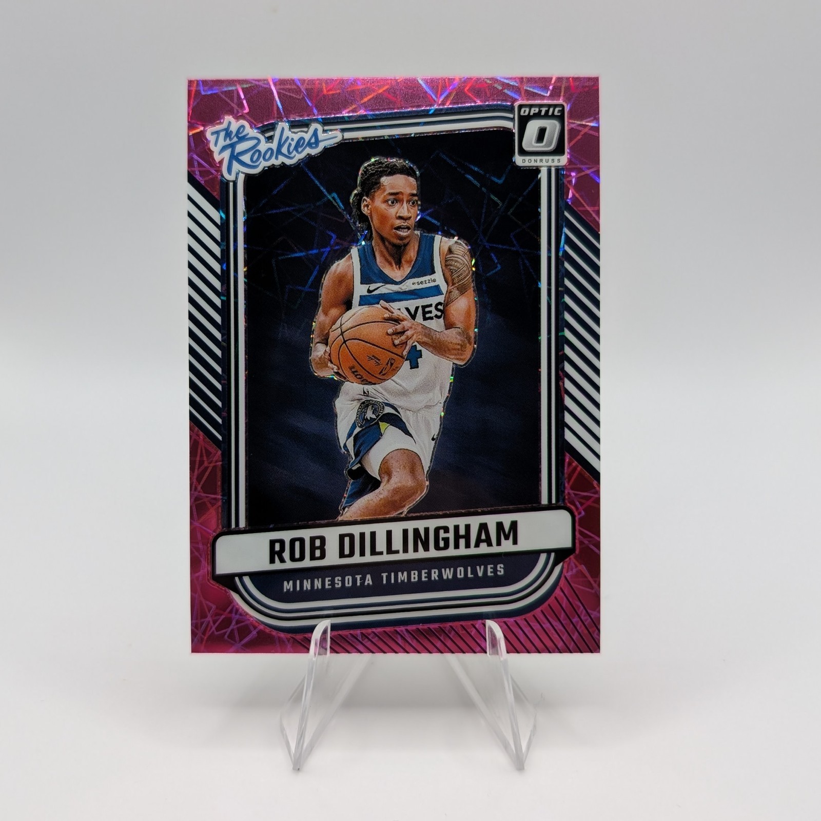 2024 Donruss Optic - The Rookies #5 Rob Dillingham (RC) Pink Velocity /79