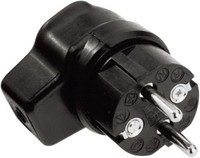 Bachmann Vollgummi-Winkelstecker 919.171 SCHUKO-Stecker Vollgummi-Winkelstecker