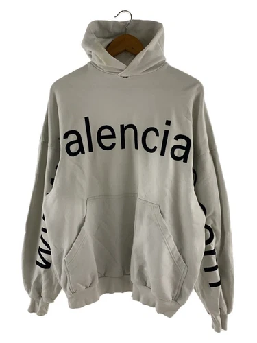 Felpa con cappuccio BALENCIAGA bianca L usata