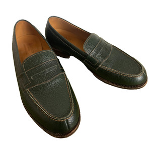 Meermin Dark Brown Pebble Grain Penny Loafers Goodyear Men 9.5UK 10.5US Mallorca Meermin Mallorca Men main image 4