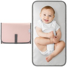 Baby Changing Pad Compact Size - Waterproof Diaper Changing Mat with Cushione...