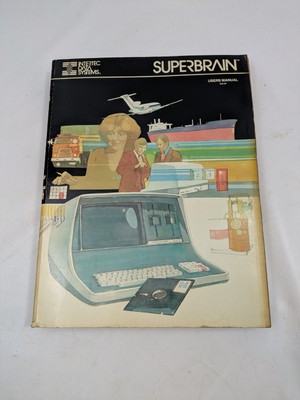 1981 SuperBrain Microcomputer Intertec Data Systems - Benutzerhandbuch & Werbung 