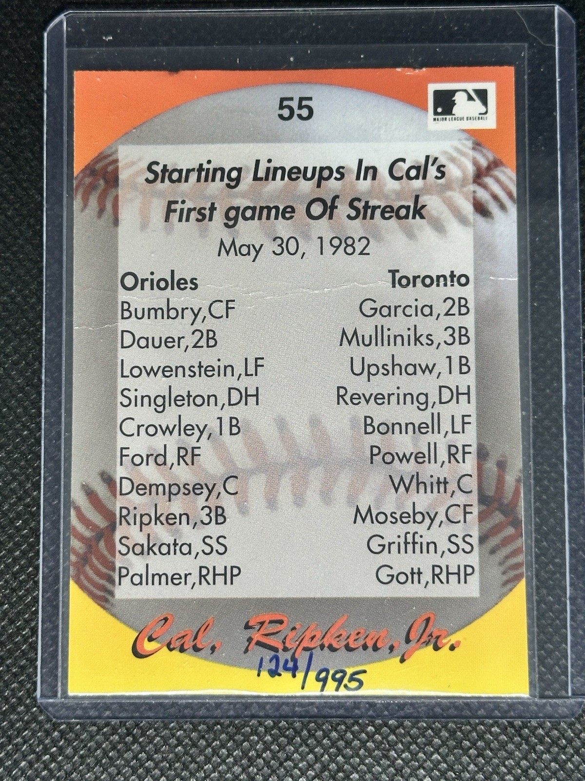 1982 Topps Future Stars Cal Ripken ROOKIE RC PSA 9 & Starting Lineup AUTO /995 view 6