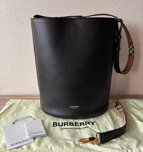 Burberry Bucket Shoulder Bag, Leather