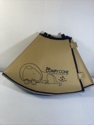 The Comfy Cone Soft Recovery E-Collar by All Four Paws - Tan, Dogs, Adjustable,