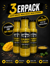3 X BIG SAMS Mango Curry Sauce 250 ml   Fruch...
