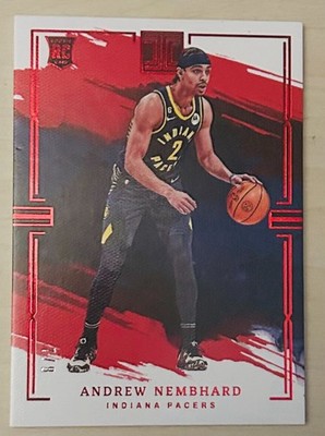 2022-23 Impeccable Andrew Nembhard Red /8 Rookie RC Pacers
