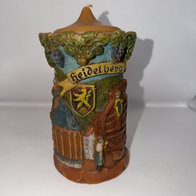 #ad Vimtage German Gunter Kerzen Wax Candle Wurzburg $22.75