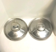 Set Of 2 Used Oem 1950s 1951 1952 1953 1954 Chevy Dog Dish Poverty Hub Cap Set Of 2 Used Oem 1950s 1951 1952 1953 1954 Chevy Dog Dish Poverty Hub Cap
