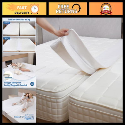 Twin XL to King Converter - 80''x12'' Foam Gap Filler for Adjustable Beds, Washabl