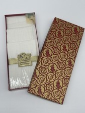 Vintage New 3 Fine Quality Handkerchiefs by Sealpackerchief White Made in USA