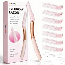 Eyebrow Razor and Face for Women, Reusable 1 Count Pack of 1 , Pink