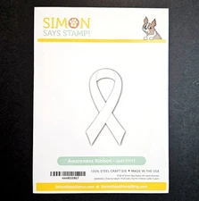 AWARENESS RIBBON Simon Says Stamp! Cutting Die Community Support Loop Pink bb252