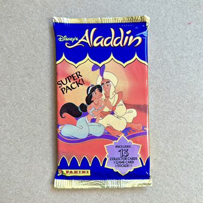 Aladdin (1993) Trading Cards Booster Pack Panini Walt Disney Sammelkarten
