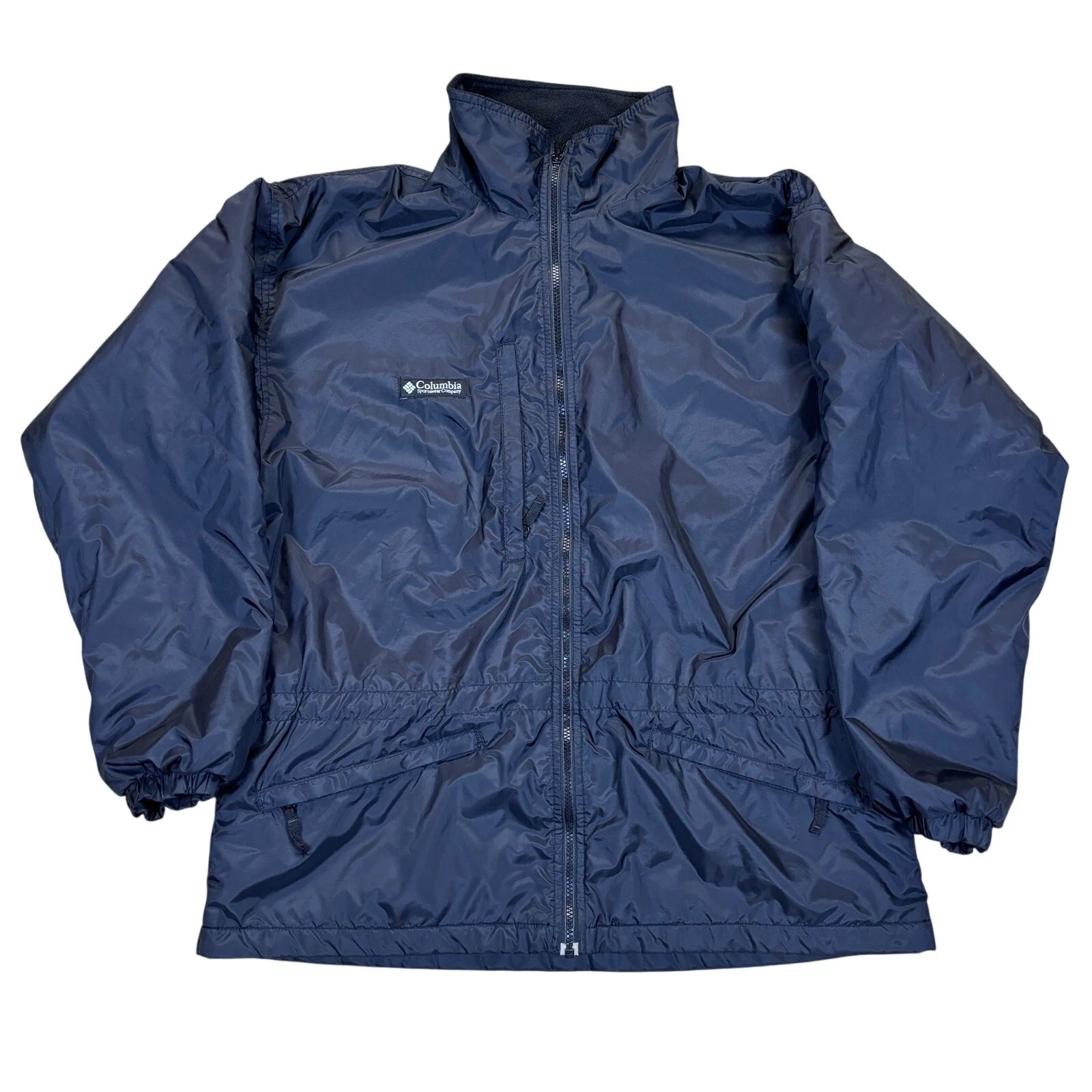 vintage y2k 2000s Columbia Sportswear windbreaker full zip jacket black outdoors