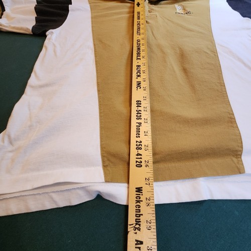 Vintage Orleans Saints Polo Herren XL bestickt NFL Made Hong Kong Gold und Schwarz - Bild 11 von 12