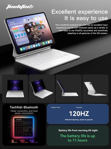 Magic Keyboard Custodia Compatibile con iPad Air 11 Pollici (M2/M3), iPad Pro 11 (4t... - Foto 3 di 9