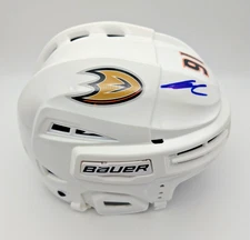Leo Carlsson Signed Autographed Full Size Anaheim Ducks Bauer On Ice Helmet JSA