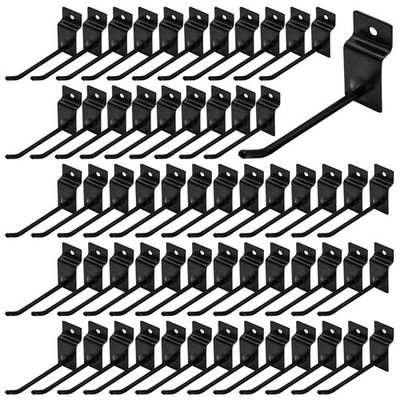 60Pcs 4 Inches Slatwall Hooks Assortment Set, Heavy Duty Metal Panel Display ...
