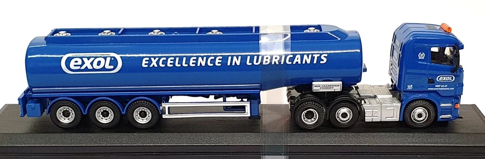 Camión cisterna Oxford Diecast escala 1/76 76SHL04TK - Scania Highline Exel - azul Foto 3 de 4