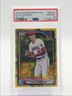 RYAN JOHNSON 2024 BOWMAN CHROME DRAFT 1ST SAPPHIRE YELLOW /75 PSA 10 Q6972