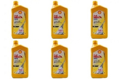 Shell Helix HX5 SN 15W-40, For Gasoline Engines, 1L, Case of 6
