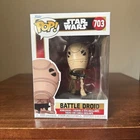 Funko Pop! Vinyl: Star Wars Battle Droid #703 Bobble-head-USED