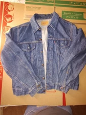 Vintage 80s Levis  Denim Trucker Jacket 70506 0216 Men's 46  Made USA 